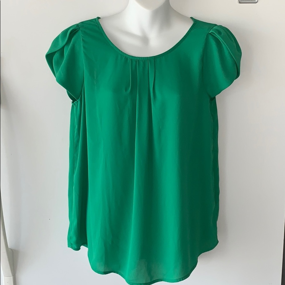 Green Silk Top